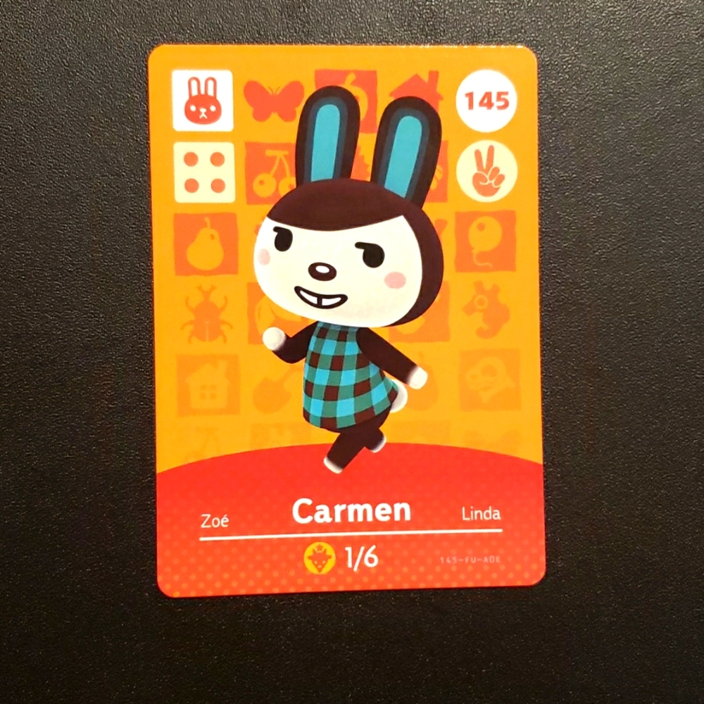 3/$12 Animal crossing amiibo card